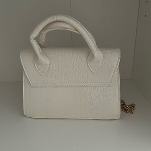Boohoo Plus Cream Mini Bag Structured Design